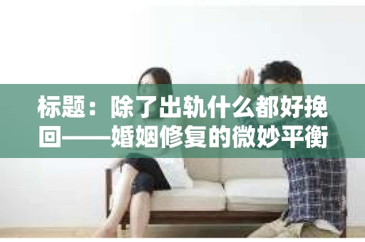 标题：除了出轨什么都好挽回——婚姻修复的微妙平衡