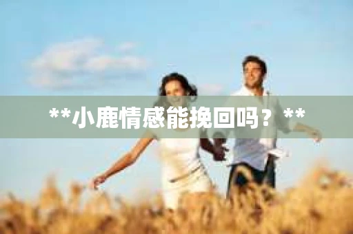 **小鹿情感能挽回吗？**