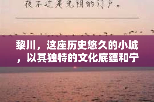 黎川，这座历史悠久的小城，以其独特的文化底蕴和宁静的生活节奏吸引着无数游客。然而，在这样一个看似平静的城市里，你是否会好奇，有没有私家侦探机构的存在呢？今天，就让我带你一探究竟。