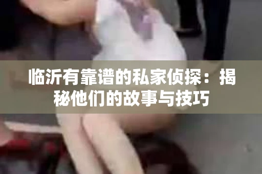 临沂有靠谱的私家侦探：揭秘他们的故事与技巧