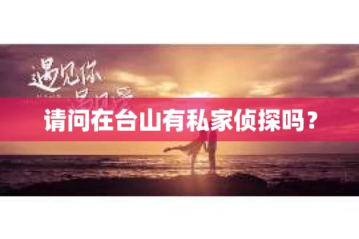 请问在台山有私家侦探吗？