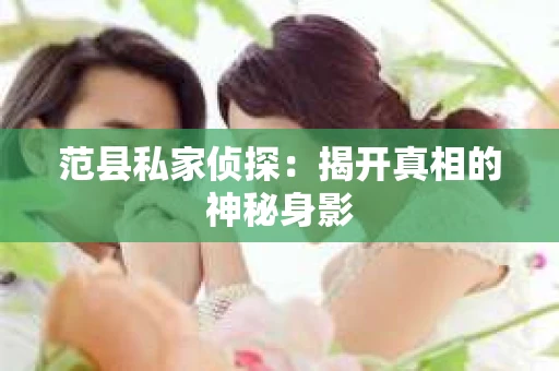 范县私家侦探：揭开真相的神秘身影