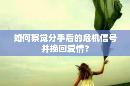 如何察觉分手后的危机信号并挽回爱情？