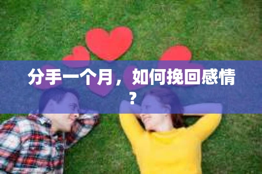 分手一个月，如何挽回感情？