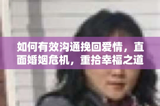 如何有效沟通挽回爱情，直面婚姻危机，重拾幸福之道