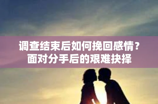 调查结束后如何挽回感情?面对分手后的艰难抉择 调查结束后如何挽回感情?面对分手后的艰难抉择