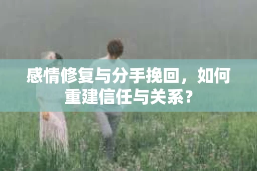 感情修复与分手挽回，如何重建信任与关系？